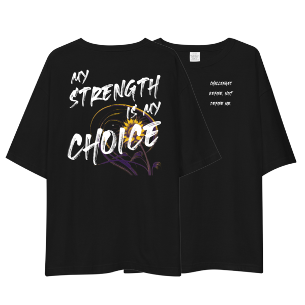 Drop Shoulder Oversize T Shirt (Black) - Empowered