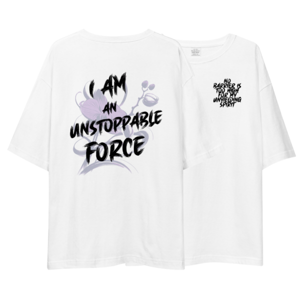 Drop Shoulder Oversize T Shirt (White) - Unstoppable