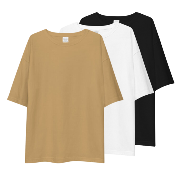 Half Sleeve Oversize Drop Shoulder T Shirt (Pack of 3)